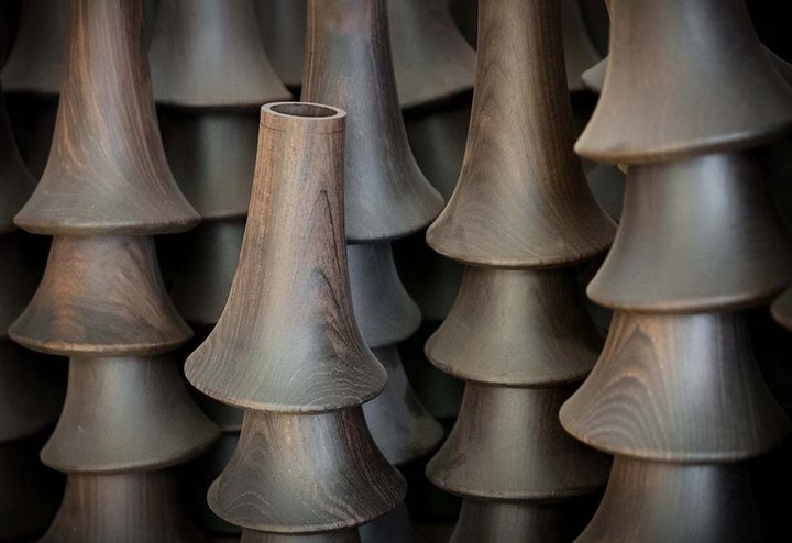 Gerold clarinet bells made out of grenadilla wood