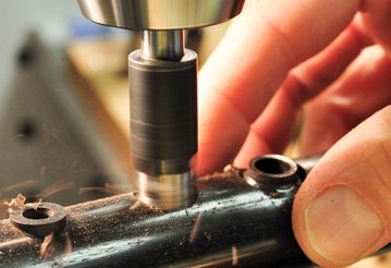 drilling clarinet toneholes for they ringkeys